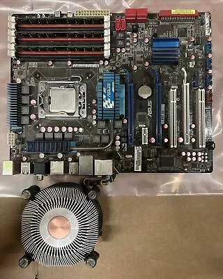 ASUS P6T SE Chipset Intel X58 LGA1366 DDR3 Motherboard W/ I7-960 CPU I/O Shield • $120