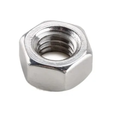 Hex Nut M2 M3 M4 M5 M6 M8 M10 M12 Full Hexagon Nuts Stainless Steel A2 Din 934 • £0.99