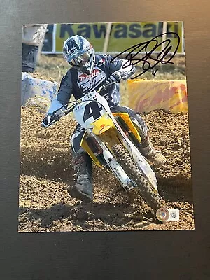 Ricky Carmichael Rare Autographed Signed AMA MOTO X 8x10 Photo Beckett BAS Coa • $75