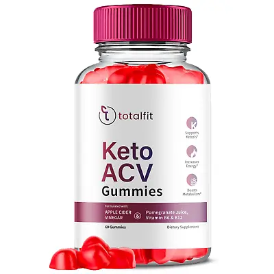 TotalFit Keto + ACV Advanced Weight Loss Gummies Lose Belly Fat OFFICIAL -1 Pack • $18.95