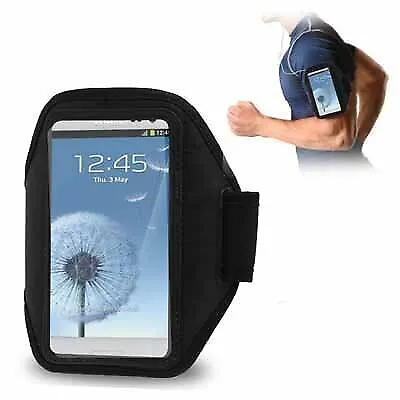 Sport Armband Gym Band Case Pouch Exercise Case For Samsung Galaxy I9300-Black • $8.89
