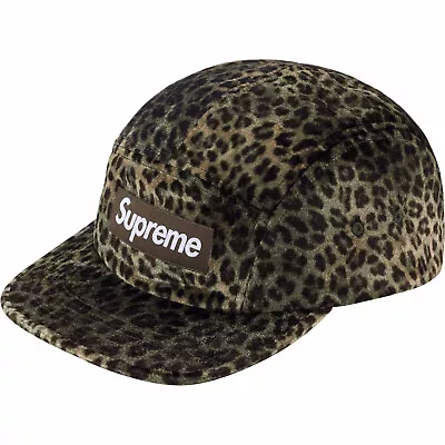 Supreme Velvet Leopard Camp Cap Olive BOGO SS24 NEW IN STOCK FREE SHIPPING! • $79.99