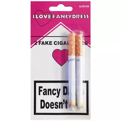 Fake Cigarette Lit Fags Joke Prank Funny Party Novelty Magic Trick 2 Two Pack • £4.49