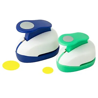 2PCS Circle Punch 1Inch+ 5/8Inch Hole Punch Shapes Paper Punch Circle Cutter For • $14.40