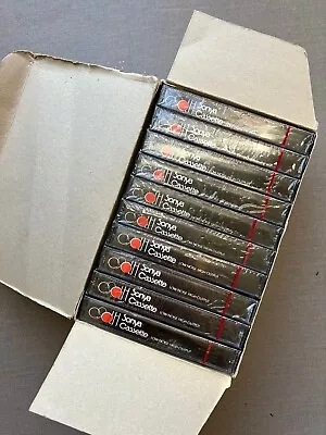 10 X Blank SONYA Vintage CASSETTE Tapes  C90 LH - SEALED & NEW In Box Unopened • £14.99