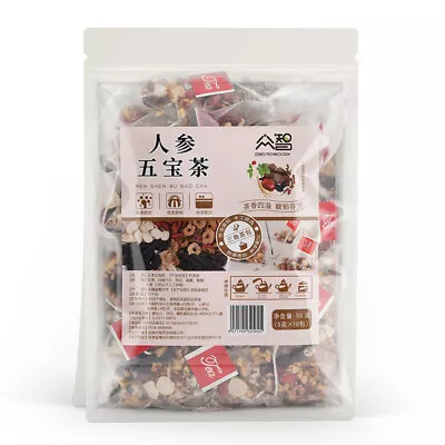 Ginseng Five Treasures Tea Maca Dried Slices Mulberry Goji Berry Red Dates • $4.90