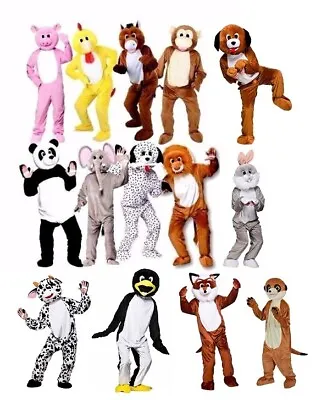 Adult Big Head DELUXE MASCOTS Fancy Dress Festival Sports Animal Event Character • £49.95