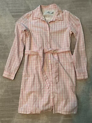 Vineyard Vines Girls’ Size 14 Gingham Shirt Dress Pink EUC With Tag • $16