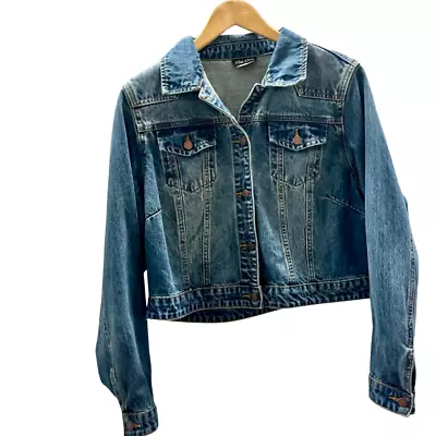 City Chic Women's Jacket Crop Blue Denim Front Pockets  Plus Size  XS- 14 • $32