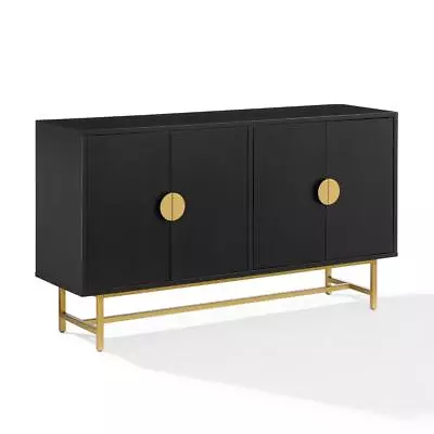 Blair Sideboard Matte Black/Gold • $372.36