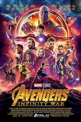 Avengers Infinity War Original Official Cinema Movie Film Print Premium Poster • $15.36