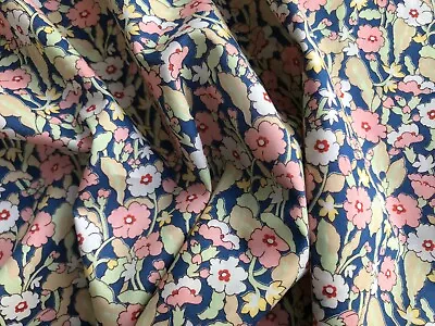 SALE! EXCLUSIVE Liberty Tana Lawn PRIMROSE PATH Pink/blue 0.50 Metre • £10