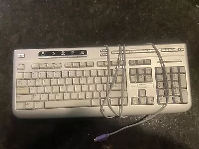 HP Digital Media Keyboard Model KB-0602 Silver PS2 Connector -Tested & Works! • $11.95