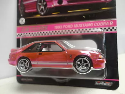 Hot Wheels 1993 FORD MUSTANG COBRA Pink RLC CLUB EXCLUSIVE Red Line Club HW.COM • $39.99