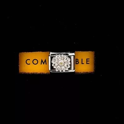 Genuine Nomination Composable Classic Link Silver Daisy & Yellow CZ 330311/13 • £26.95