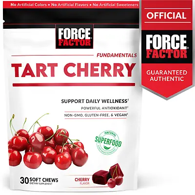 $19.99 • Buy Force Factor Tart Cherry Soft Chews - Uric Acid Support, NON-GMO, Gluten-Free