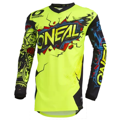 O'Neal Element Villain Jersey - Neon Yellow - Mens & Youth - Motocross • $29.99