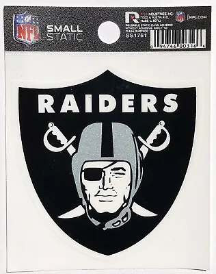 Las Vegas Raiders Small Static-Cling Window Decal Sticker - 3 X 4 - NFL  • $12.99