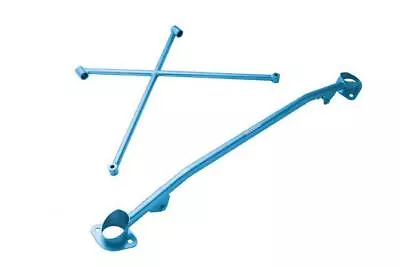 Megan Racing Race-Spec Strut Tower Bars X Bar Fit Honda S2000 AP1 AP2 00-09 Blue • $121