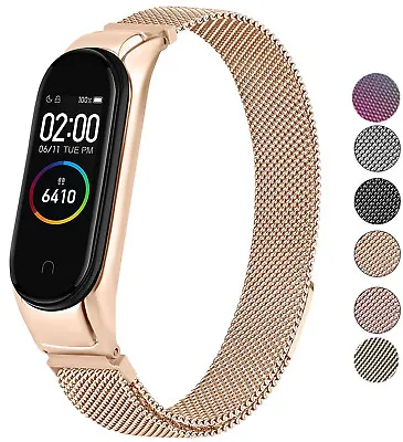 Milanese Stainless Steel Strap Bracelet Accessories For Xiaomi Mi Band 3 4 5 6 • £9.99