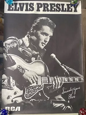 Original Rare Vintage 1970  Elvis Presley  RCA Album Promo Poster. • $426.20