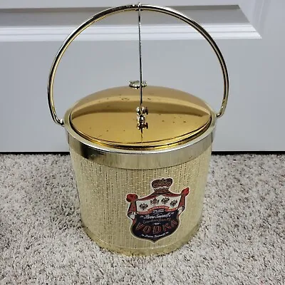 Smirnoff Vodka Ice Bucket W Logo Gold Lid Pierre Smirnoff • $14.75