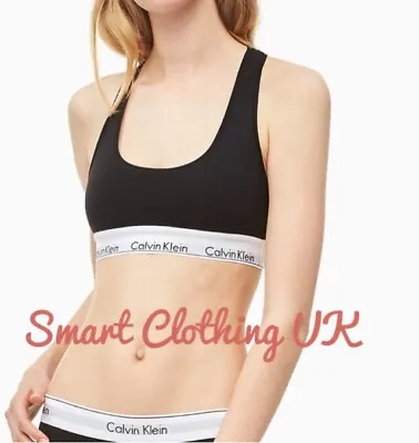 Calvin Klein Bralette Modern Cotton         (Black)  RRP £30 • £12.99