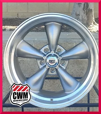 $659 • Buy 18x8 18x9  Gray Wheels Rims Torq Style Mag Fits 67-92 Camaro Chevelle El Camino