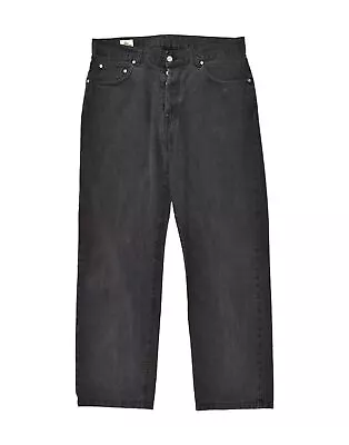 LACOSTE Mens Straight Jeans W36 L29  Grey Cotton AI06 • £21.78