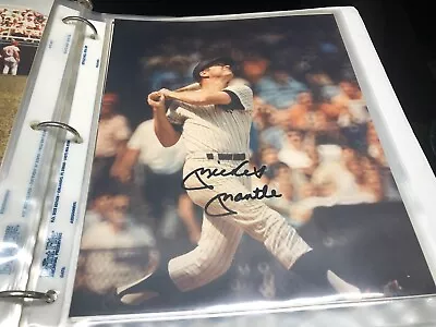 Mickey Mantle Autographed 8 X 10 Original Photo • $125