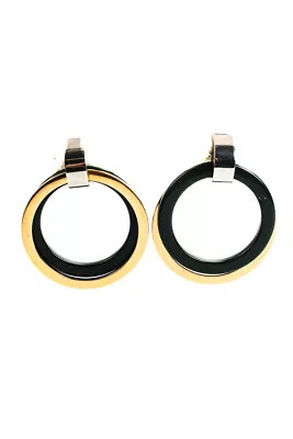 Marni Women's Brass + Resin Clip Earrings Green Gold • $182.99