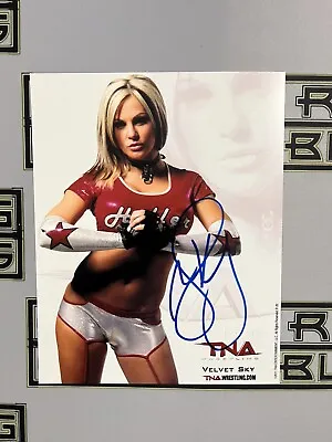Autographed 8x10 REPRINT PROMO Velvet Sky TNA Wrestling Signed Photo NWA Divas • $22.99