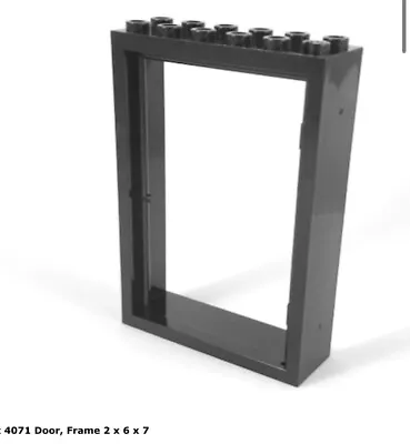 Lego 1x 4071 Black Door Frame 2 X 6 X 7 Castle 6085 • $16.83