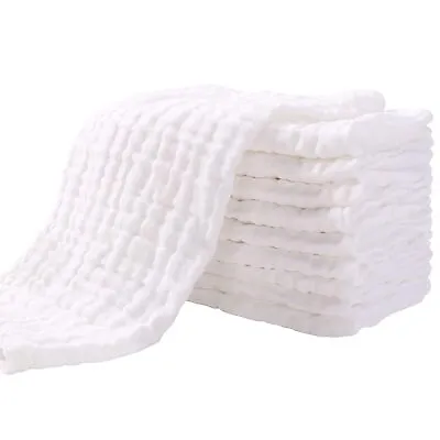 Yoofoss Muslin Burp Cloths For Baby 10 Pack 100% Cotton Baby Washcloths For • $31.10