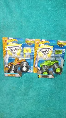 Hot Wheels  2017 1/64  Monster Jam Trucks 1 Lot Of 2 Scooby So Gas Monkey • $20