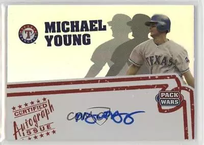 2005 Topps Pack Wars Auto Michael Young #PWA-MY Auto • $12.03