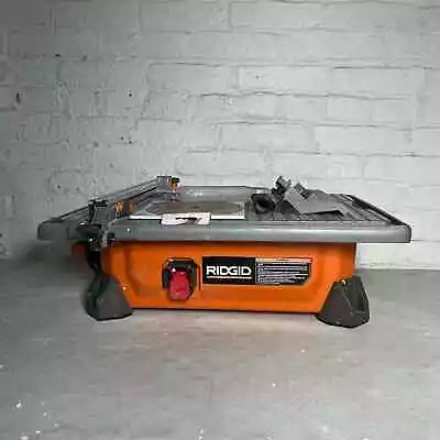 RIDGID 7  Portable Job Site Wet Tile Saw 6.5 Amp No Miter Guide R4020 • $100