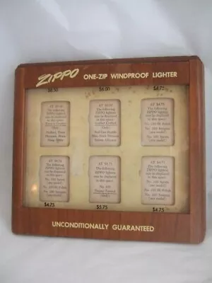 Zippo 1950s Vintage Wooden Display Case 6 Slots • $856.95