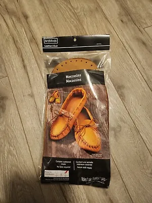 ArtMinds Moccasins One Pair Leather Crafting Kit Unisex Size 10-11 • $14.50