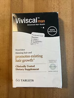 Viviscal Man Advanced Hair Health 60 Tablets Date 09/2024 • $25.75