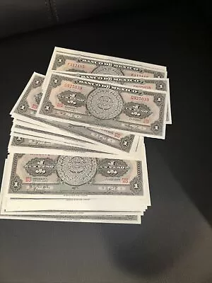 Mexico De Banco Uno Peso Note 35 Lot • $37