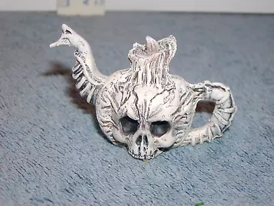 Dollhouse Miniatures OOAK Pumpkin Skull Tea Pot • $34.99