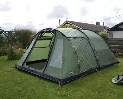 Vango Icarus 600 Large Family 4 - 6 Man Tent Camping Green Compete • £200