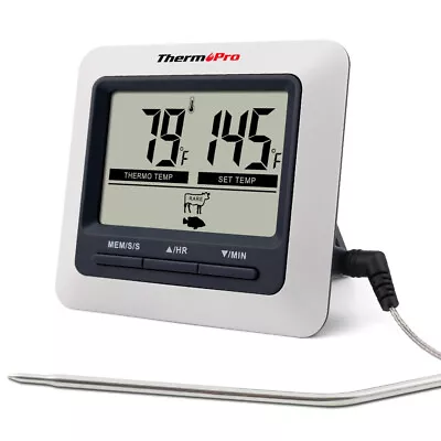 ThermoPro TP04 Digital Meat Cooking Thermometer BBQ Oven Grill Thermometer °F/°C • $12.50