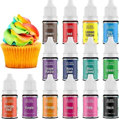 £9.34 • Buy Food Colouring - 14 Colour Gel Concentrated Food Colouring Set
