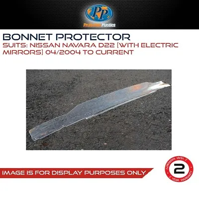 $116.99 • Buy Protective Plastics Bonnet Protector Fits Nissan Navara D22 [Electric Mirrors]