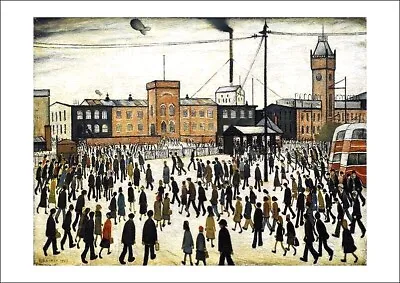 L. S. Lowry - Going To Work - 260gsm Giclée Art Print - UK Seller • $12.43