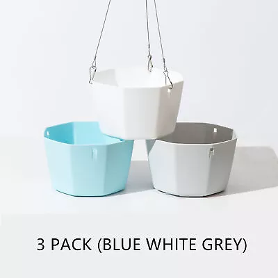 3PCs Hanging Planters Self-Watering Garden Flower Plant Pot Container With Chain • $9.97