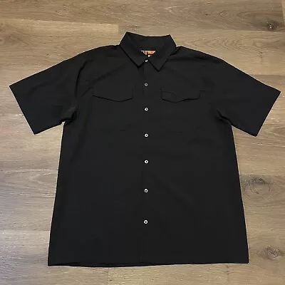 5.11 Tactical Shirt Mens M Black Snap Up Vented Polo Utility • $14.87