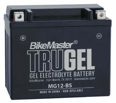 $52.98 • Buy BikeMaster TruGel Battery #MG12-BS Kawasaki/Suzuki/Triumph/Honda/Aprilia/Yamaha